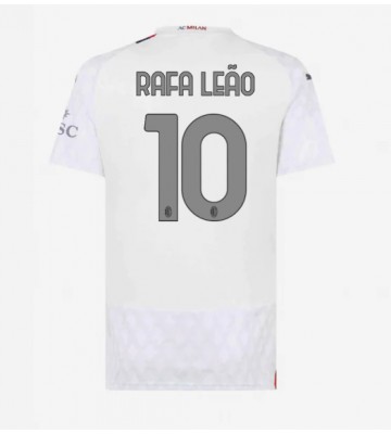 AC Milan Rafael Leao #10 Replika Udebanetrøje Dame 2023-24 Kortærmet